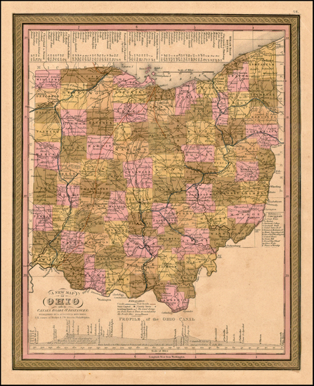 17-Midwest Map By Samuel Augustus Mitchell