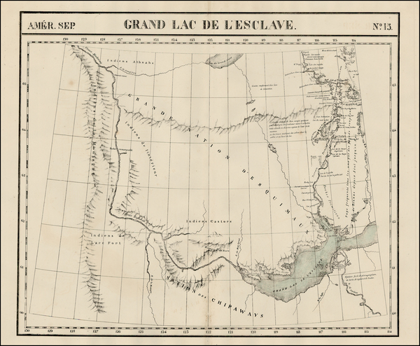 77-Canada Map By Philippe Marie Vandermaelen