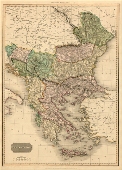 93-Balkans, Turkey and Greece Map By John Pinkerton