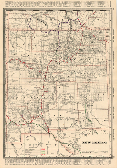 18-Southwest Map By George F. Cram