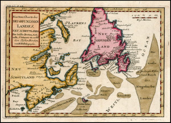 11-Canada Map By Herman Moll