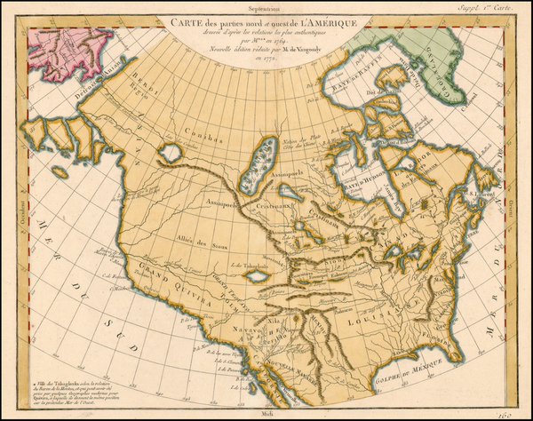 79-Alaska, North America and California Map By Denis Diderot / Didier Robert de Vaugondy