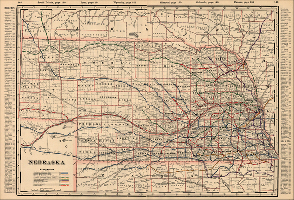 58-Plains Map By George F. Cram