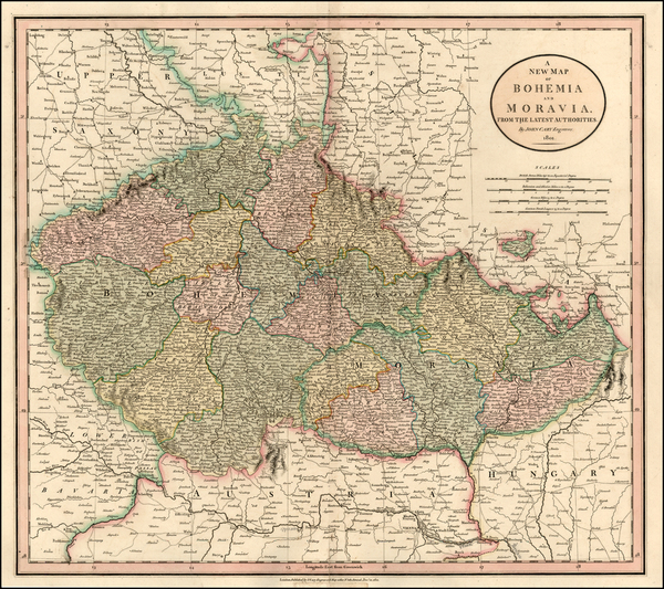 49-Europe and Czech Republic & Slovakia Map By John Cary