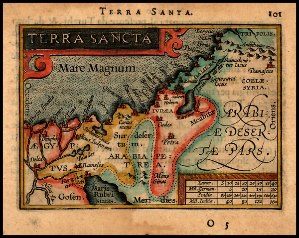 13-Turkey & Asia Minor Map By Abraham Ortelius / Johannes Baptista Vrients