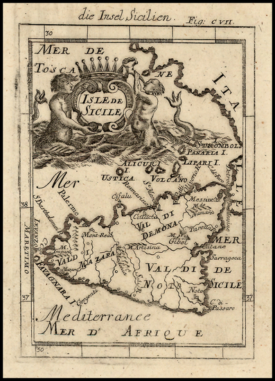 94-Italy and Balearic Islands Map By Alain Manesson Mallet