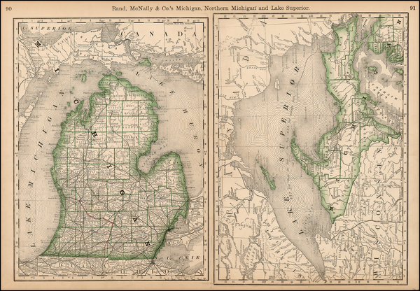 8-Midwest Map By Rand McNally & Company