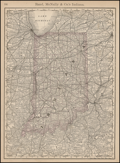 59-Midwest Map By Rand McNally & Company