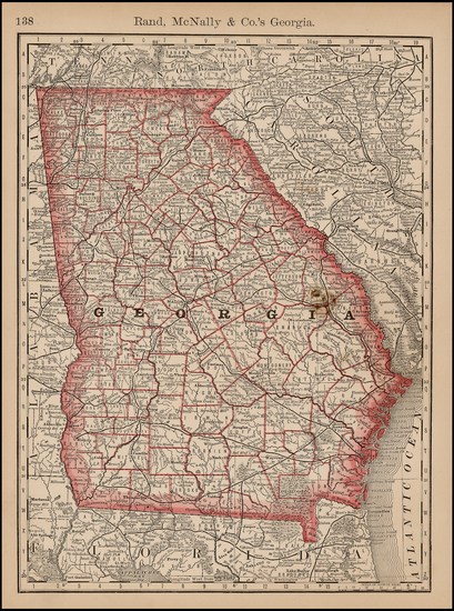 82-South Map By Rand McNally & Company