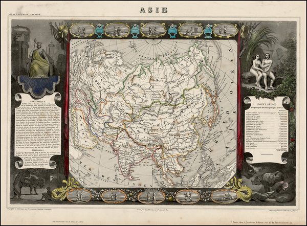 3-Asia and Asia Map By Victor Levasseur