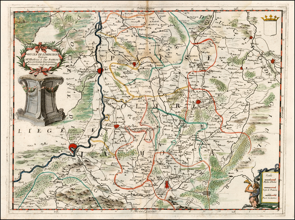 94-Netherlands Map By Vincenzo Maria Coronelli