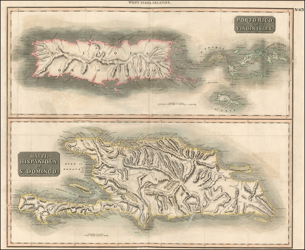 77-Caribbean Map By John Thomson
