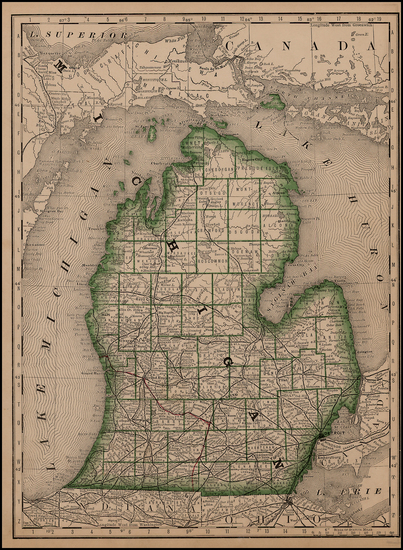 58-Midwest Map By Rand McNally & Company