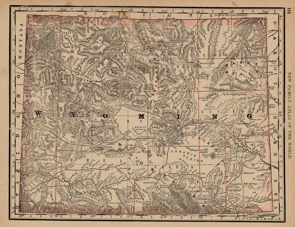 18-Plains and Rocky Mountains Map By Rand McNally & Company