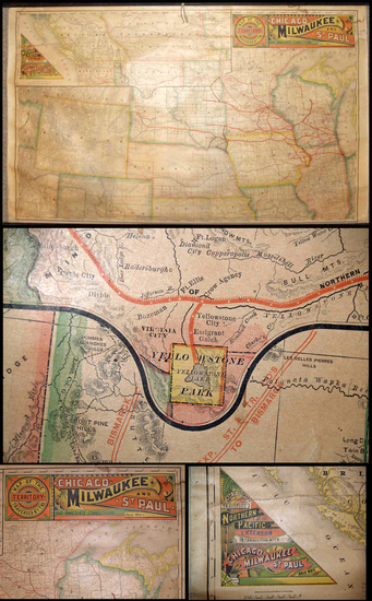 47-Midwest, Plains and Rocky Mountains Map By Rand McNally & Company