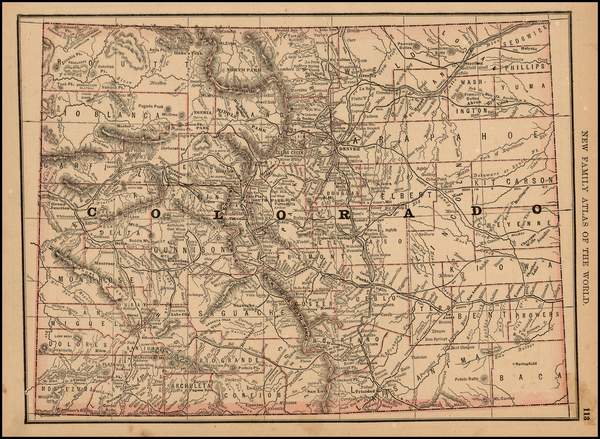 71-Southwest and Rocky Mountains Map By Rand McNally & Company