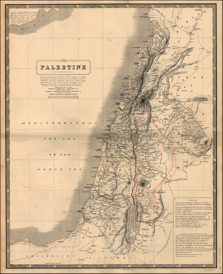 64-Asia and Holy Land Map By W. & A.K. Johnston