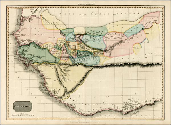44-West Africa Map By John Pinkerton