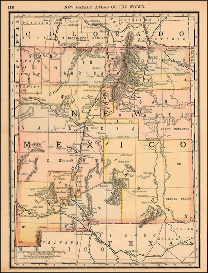 54-Southwest Map By William Rand / Andrew McNally