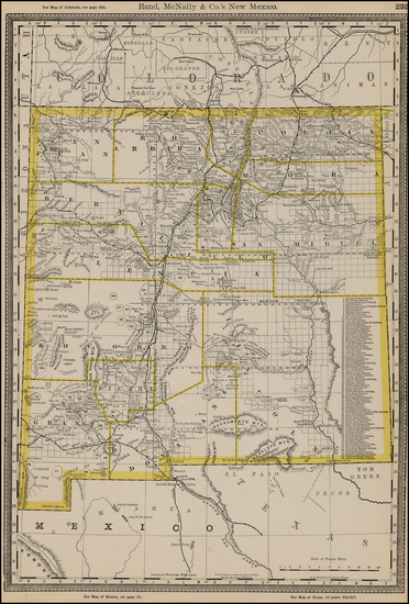 47-Southwest Map By William Rand  &  Andrew McNally