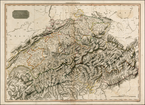 64-Europe and Switzerland Map By John Pinkerton