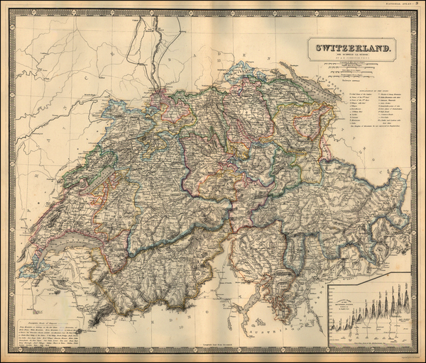 21-Switzerland Map By W. & A.K. Johnston