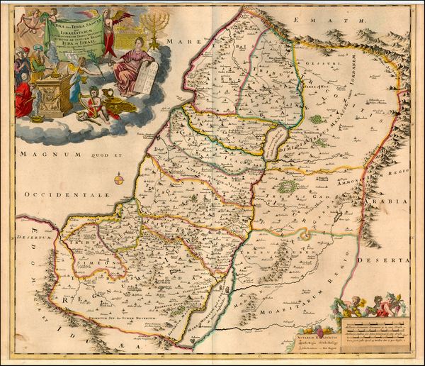 27-Asia and Holy Land Map By Theodorus I Danckerts