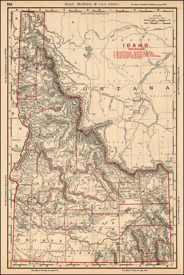 43-Rocky Mountains Map By William Rand / Andrew McNally