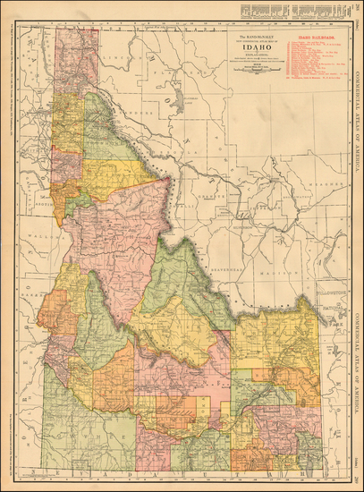 32-Rocky Mountains Map By William Rand  &  Andrew McNally