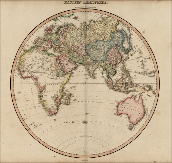 74-World and Eastern Hemisphere Map By John Pinkerton