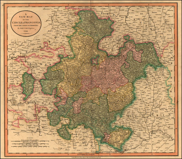 87-Europe and Germany Map By John Cary