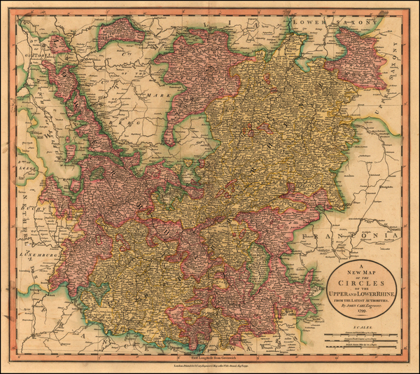 39-Europe and Germany Map By John Cary