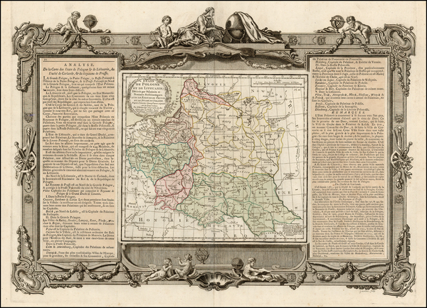 73-Poland, Russia and Baltic Countries Map By Louis Brion de la Tour