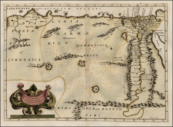 53-Middle East and North Africa Map By F. Bertin