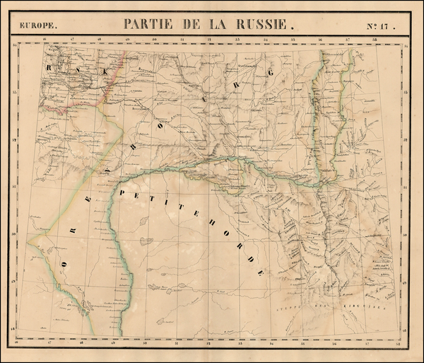 85-Russia and Ukraine Map By Philippe Marie Vandermaelen