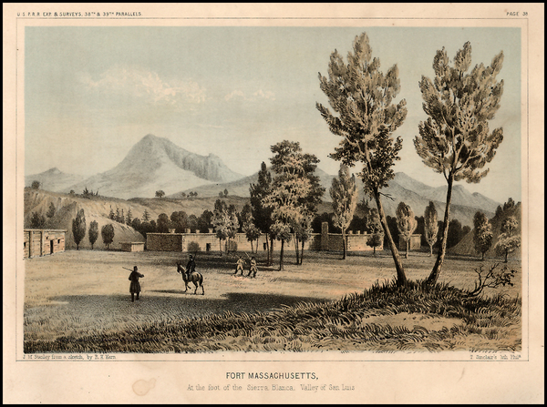 19-Southwest and Rocky Mountains Map By U.S. Pacific RR Survey