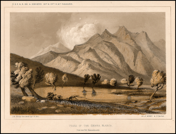 100-Southwest and Rocky Mountains Map By U.S. Pacific RR Survey