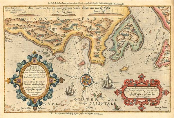 76-Europe, Baltic Countries and Scandinavia Map By Lucas Janszoon Waghenaer