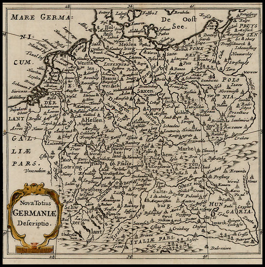 16-Poland and Germany Map By Philipp Clüver