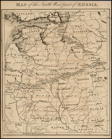 52-Russia, Ukraine and Baltic Countries Map By S.I. Neele