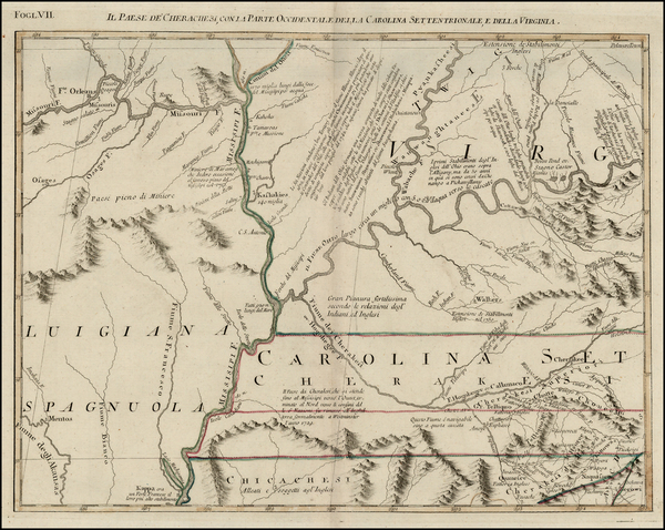 71-South, Southeast and Midwest Map By Antonio Zatta