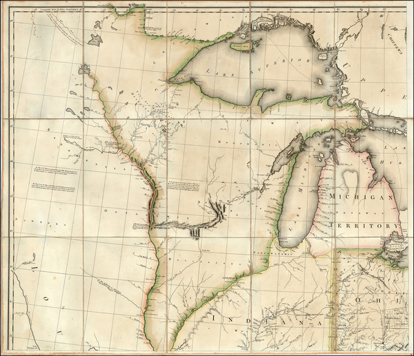 26-Midwest, Plains and Canada Map By Pierre Antoine Tardieu