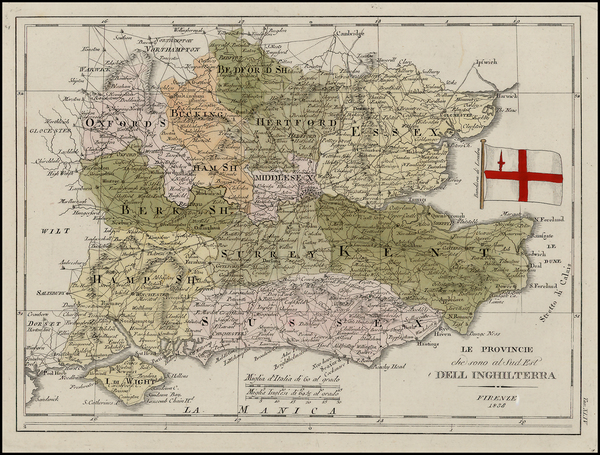 82-British Isles Map By Francesco Costantino Marmocchi