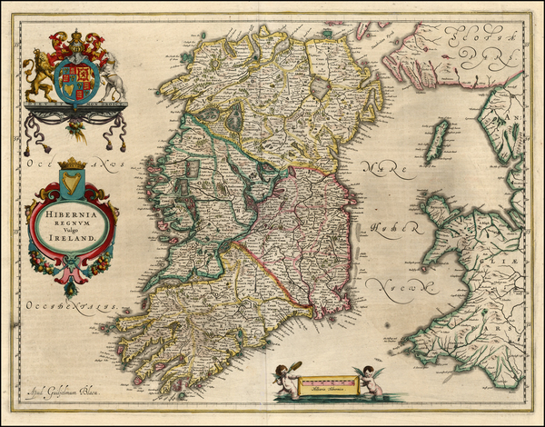 15-Europe and Ireland Map By Willem Janszoon Blaeu