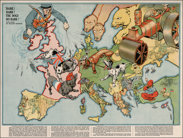 81-Europe Map By Johnson, Riddle & Co.