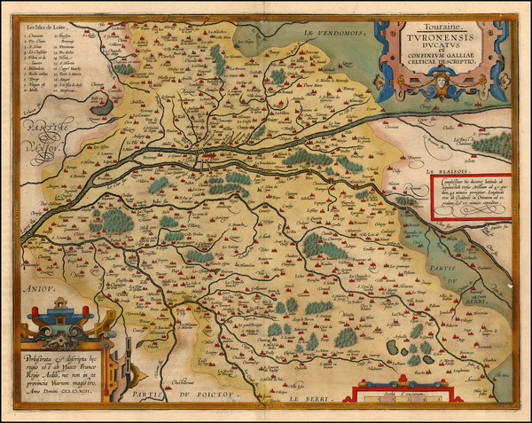 49-France Map By Abraham Ortelius