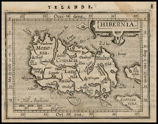 33-Europe and British Isles Map By Abraham Ortelius