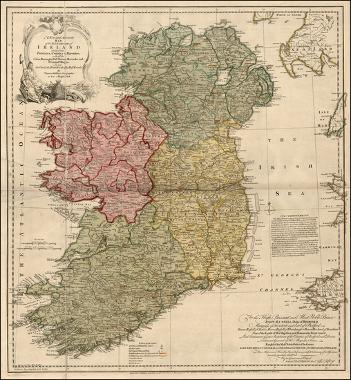 8-Ireland Map By Thomas Jefferys