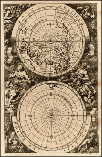 34-World, World and Polar Maps Map By Pieter van der Aa