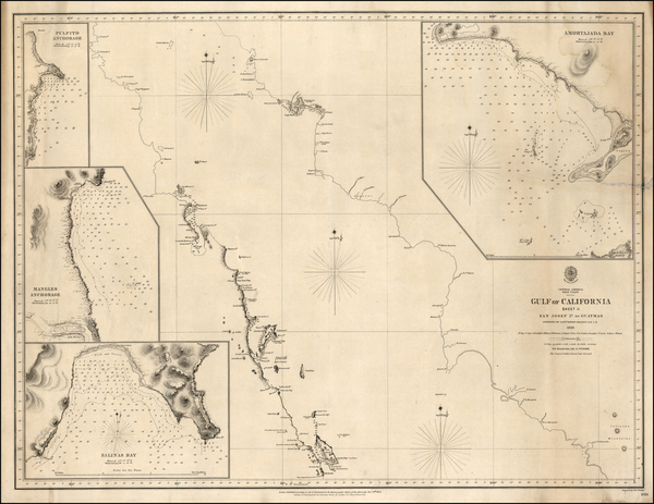 82-Baja California Map By British Admiralty